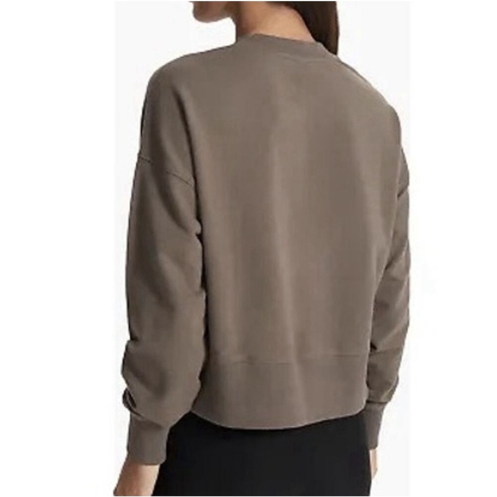 Vuori Laguna Henley Shirt Sweatshirt In Cocoa Sz M Organic Cotton - Picture 3 of 8